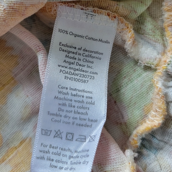 NWT - Angel Dear Sunflower Smocked Ruffle Dress, Leggings, and Headband - 6-12M - Picture 8 of 11